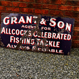 Grant & Son Allcock’s Fishing Tackle Enamel Sign