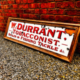 Durrant Fishing Tackle Dealer Enamel Sign