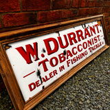 Durrant Fishing Tackle Dealer Enamel Sign