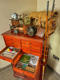 Magnificent Angler’s Fishing Tackle Display Storage Cabinet