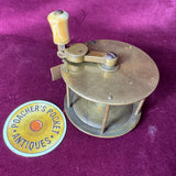 Rare Folding Handle Brass Salmon Mahseer Reel