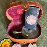 Rare Cased Illingworth No.1 Casting Threadline Reel