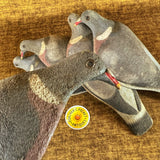 Unique Set of 5 Foster Pigeon Decoys
