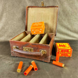 Antique Leather Shotgun Cartridge Magazine