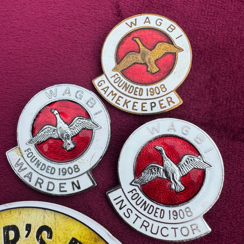 Trio of original WAGBI Wildfowlers Badges