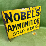 Original Nobel’s Ammunition Enamel Sign