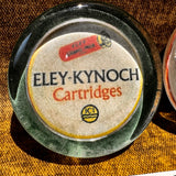 Pair of Eley Cartridges Promotional Glass Paperweights