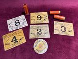 Five original Eley Cartridges Place/Peg Markers