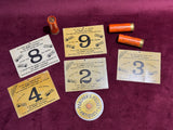 Five original Eley Cartridges Place/Peg Markers