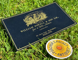Genuine Leather Gilded Gun Case Label from William Powell