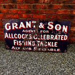 Grant & Son Allcock’s Fishing Tackle Enamel Sign