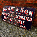 Grant & Son Allcock’s Fishing Tackle Enamel Sign