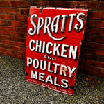 Original enamel sign Spratt’s Chicken & Poultry Meals