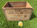 Eley Cartridges Small Arms Ammunition Wooden Crate
