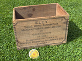 Eley Cartridges Small Arms Ammunition Wooden Crate