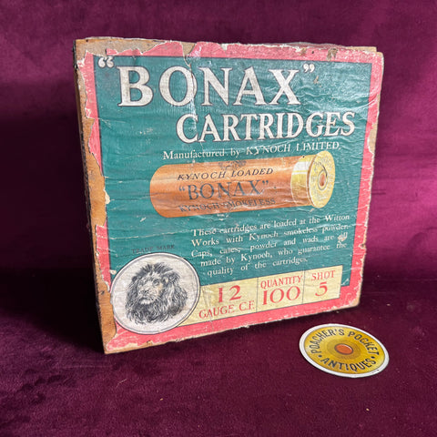 Rare Kynoch Bonax Wooden Cartridges Box