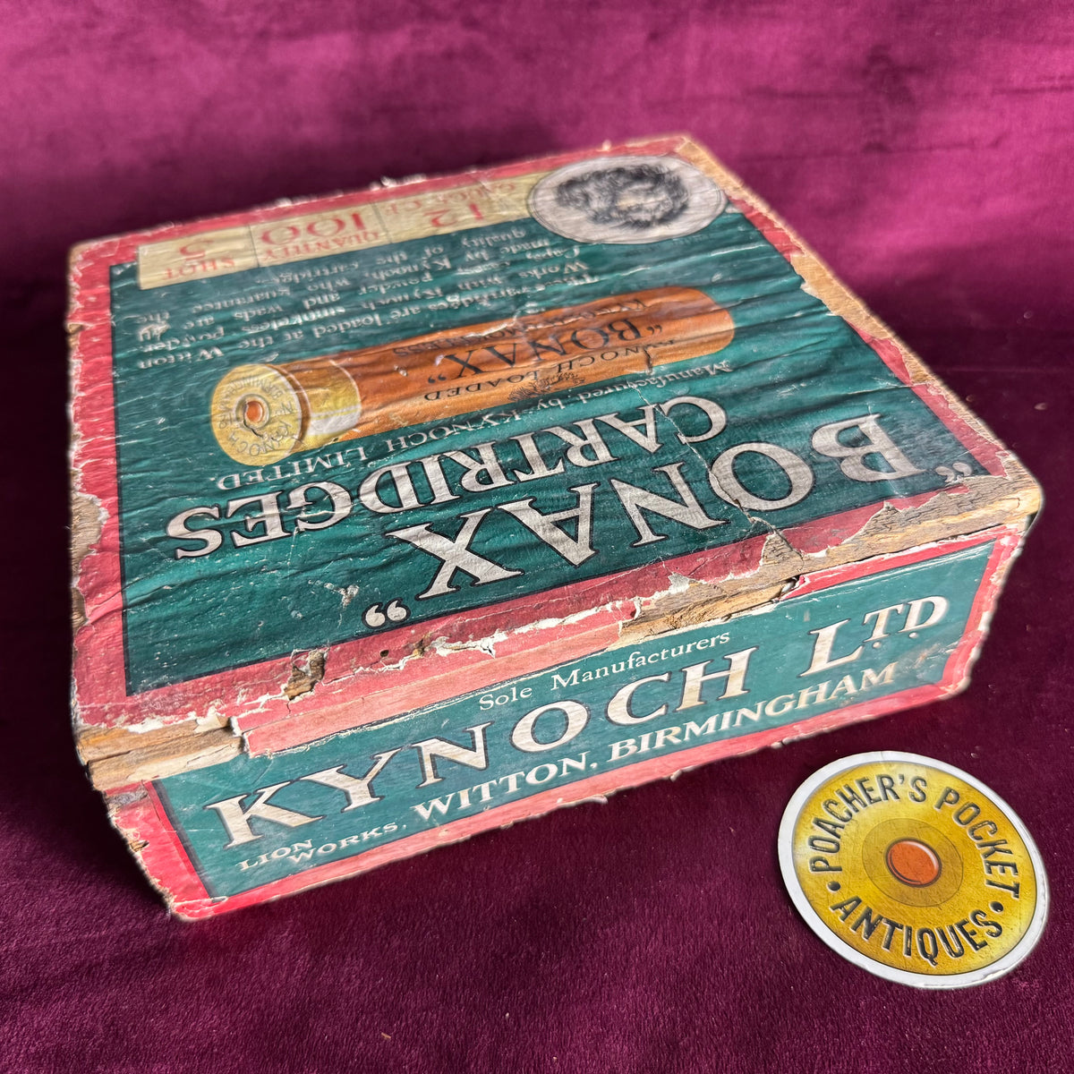 Rare Kynoch Bonax Wooden Cartridges Box – Poacher's Pocket Antiques