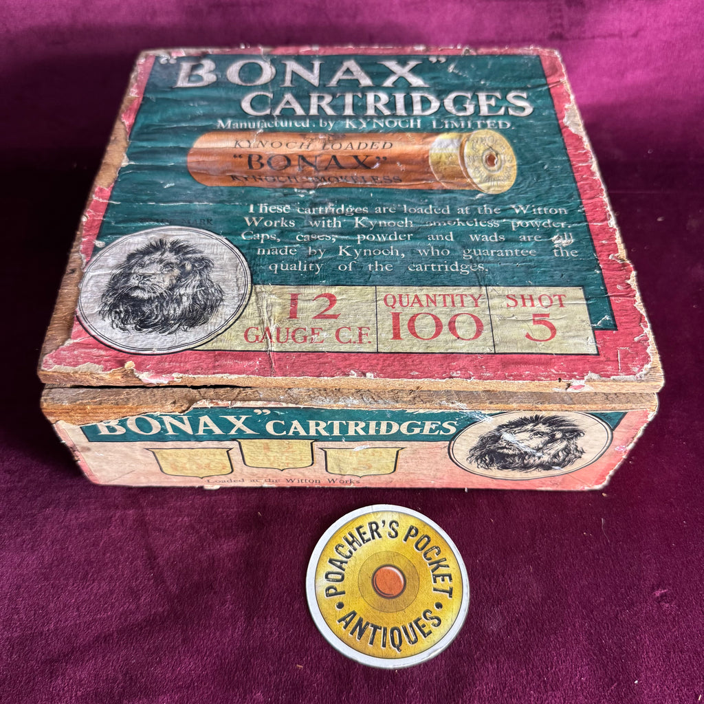 Rare Kynoch Bonax Wooden Cartridges Box – Poacher's Pocket Antiques