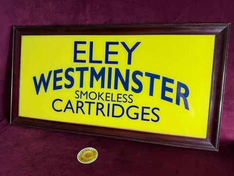 Eley Westminster Cartridges Painted Glass Sign