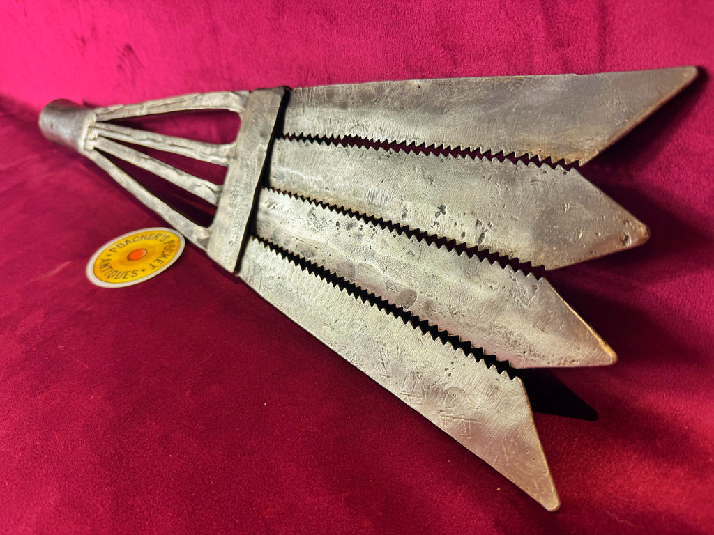 Large Polished Iron Eel Spear Or Gleave Poacher s Pocket Antiques large-polished-iron-eel-spear-or-gleave-poacher-s-pocket-antiques