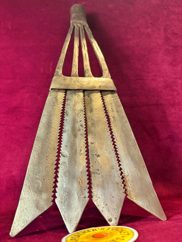 Large Polished Iron Eel Spear or Gleave