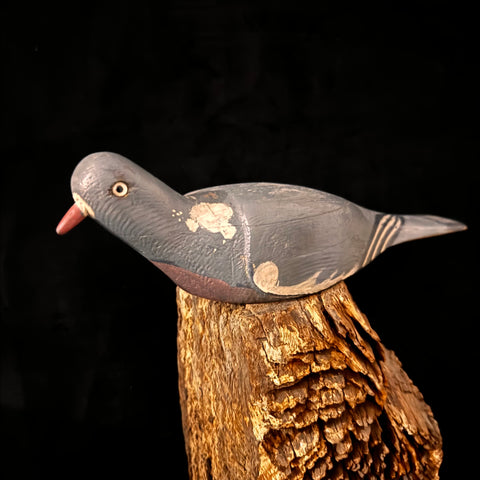 Harry Boddy or Jaggard Style Half Body Wooden Pigeon Decoy