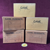 Five Vintage Game Carriage Boxes