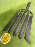 Superb 5-Tine Wrought Iron Eel Spear