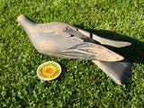 Handsome 1920s Wooden Pigeon Decoy