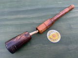 19thC English Turned Boxwood Lignum Gamekeeper’s Swingle