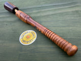 19thC English Turned Boxwood Lignum Gamekeeper’s Swingle