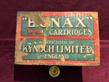 Kynoch Bonax Cartridges Wooden Crate 1880s
