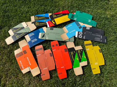 Collection of 13 Eley .22 100-size boxes