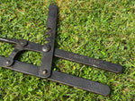 Rare Antique Aurouze Paris Iron Badger Tongs