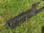 Rare Antique Aurouze Paris Iron Badger Tongs