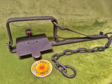 Large 7” Jaw Flat Spring Gin Trap