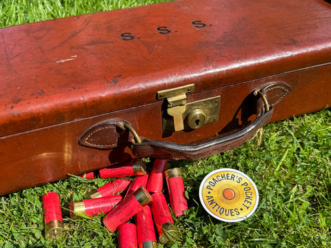 Original Leather Powell Double/Pair Shotgun Motor Case