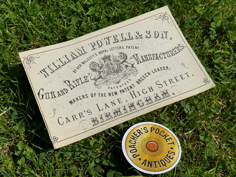Genuine Old Stock William Powell Gun Case Label