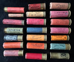 21 Inert Empty Vintage Paper Cased Cartridges