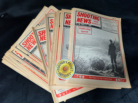 20 Vintage Copies of Shooting News 1986