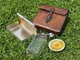 1920s Swaine & Adeney Silver Leather Hunting Canteen Set