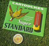 Original Super Standard Cartridges Advertising Thermometer Showcard