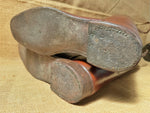 Vintage Brown Leather Riding Hunting Boots & Trees