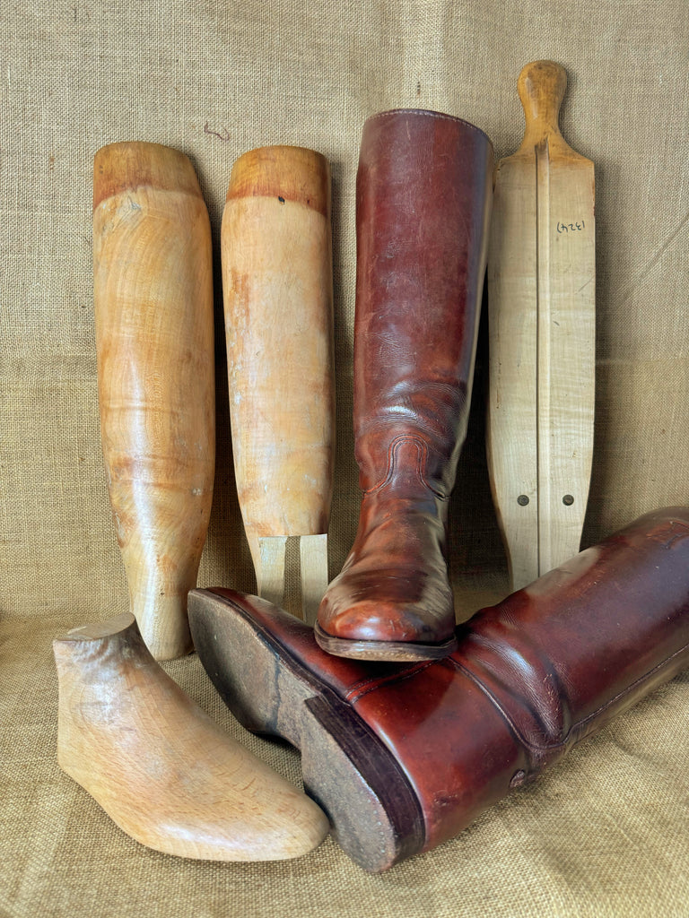 Vintage Brown Leather Hunting Riding Boots & Trees – Poacher's Pocket ...