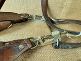 Double Coursing Leather Quick Release Slip Lead