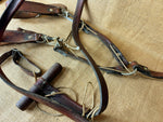 Double Coursing Leather Quick Release Slip Lead