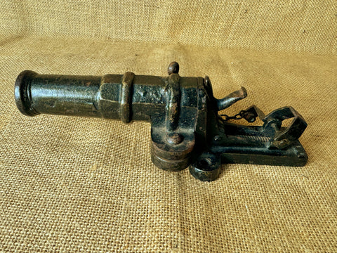 Antique Cast Iron Poacher Alarm Gun