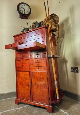 Magnificent Angler’s Fishing Tackle Display Storage Cabinet