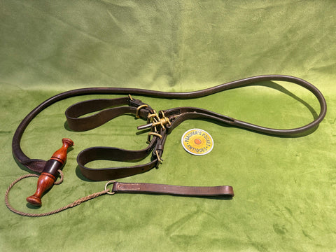 Greyhound or Lurcher Leather Coursing Slip Lead