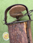 Unusual Round Pole Trap with Wooden Plate
